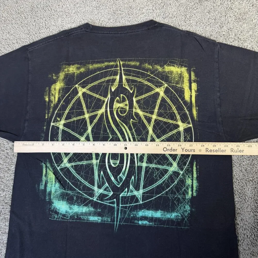 Vintage 2001 Slipknot Iowa Shirt Mens Large Black Tour Double Sided Nu Metal - Picture 9 of 12